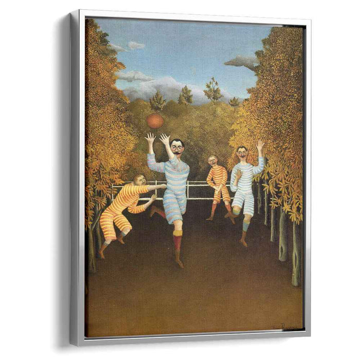 The Football Players (soccer) (1908) by Henri Rousseau