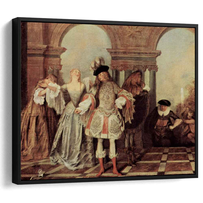 The French Comedians (1720) by Antoine Watteau