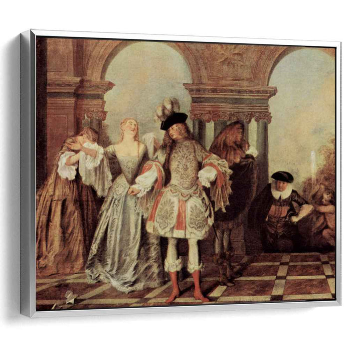 The French Comedians (1720) by Antoine Watteau