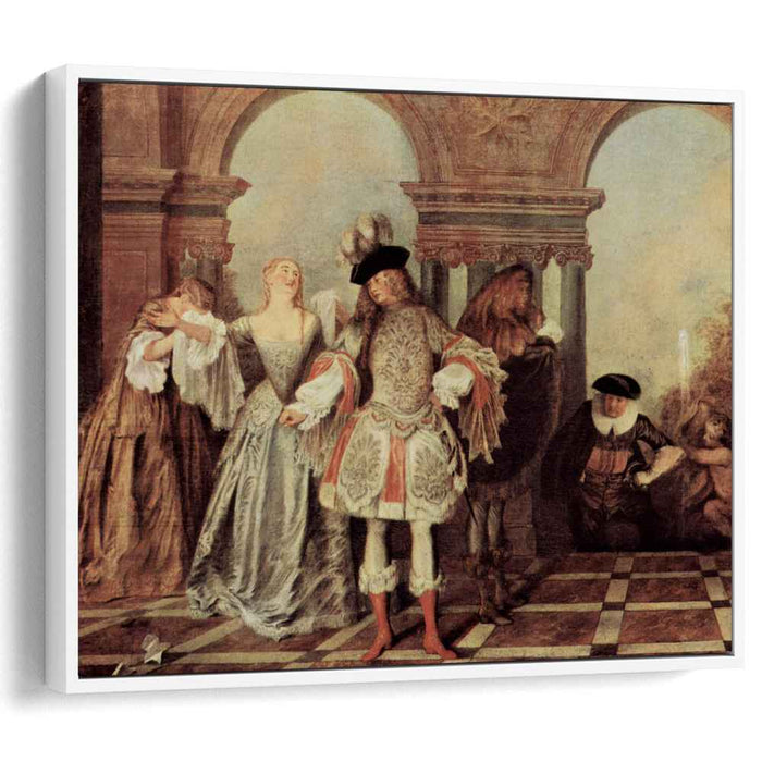 The French Comedians (1720) by Antoine Watteau