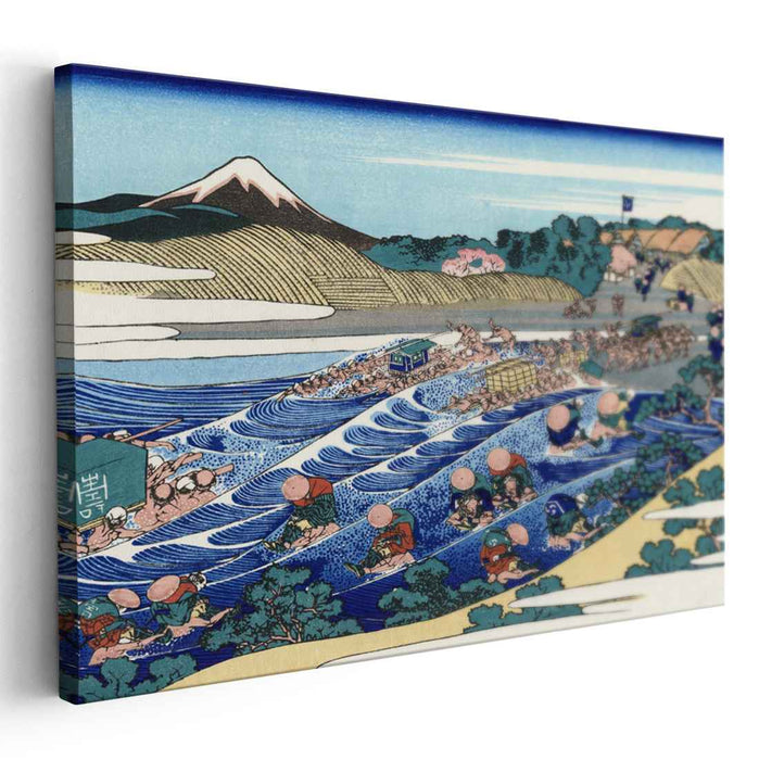 The Fuji from Kanaya on the Tokaido by Katsushika Hokusai