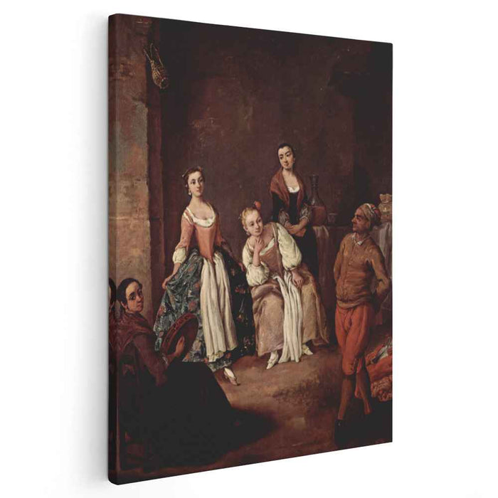 The furlana (Venetian dance) by Pietro Longhi