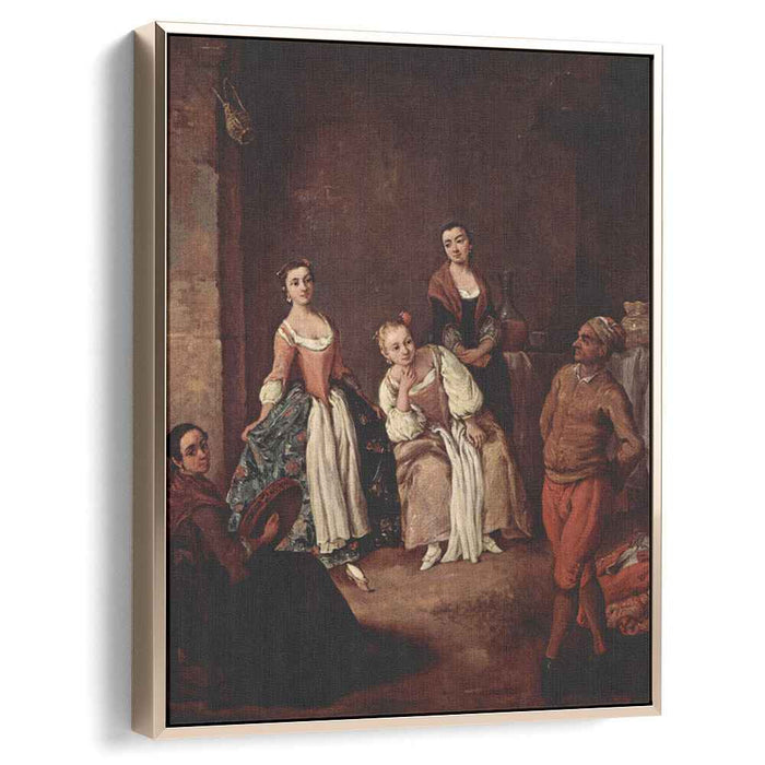 The furlana (Venetian dance) by Pietro Longhi