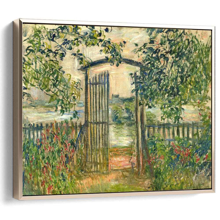 The Garden Gate at Vetheuil (1881) by Claude Monet