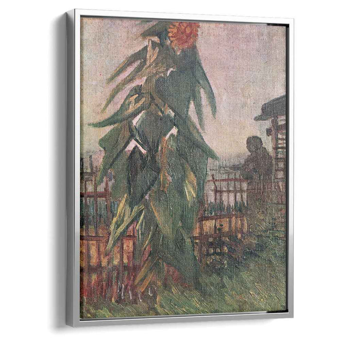 The Garden with Sunflower (1887) by Vincent van Gogh