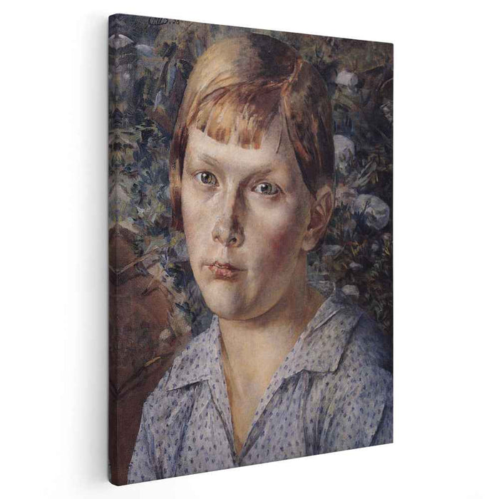 The girl in the woods (1938) by Kuzma Petrov-Vodkin