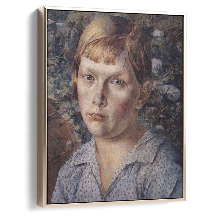 The girl in the woods (1938) by Kuzma Petrov-Vodkin