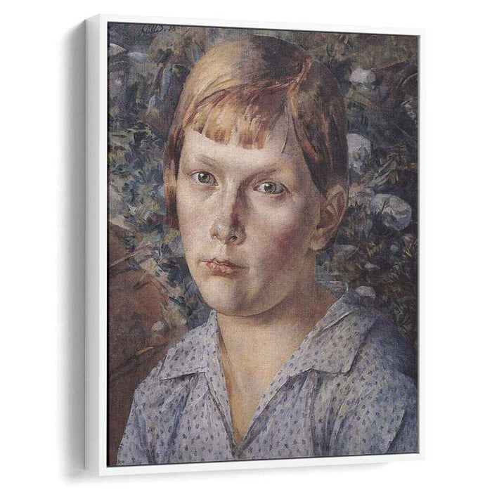 The girl in the woods (1938) by Kuzma Petrov-Vodkin