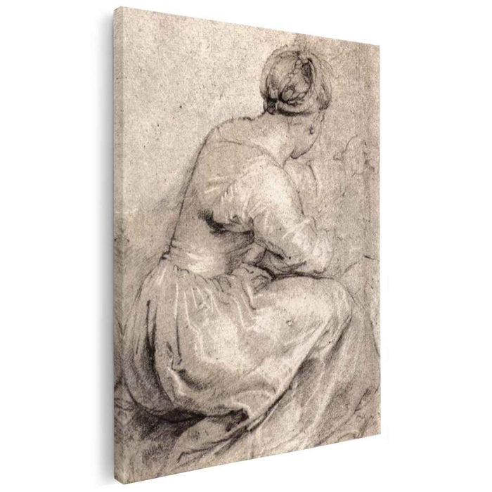 The Girl Squatted Down (1618) by Peter Paul Rubens