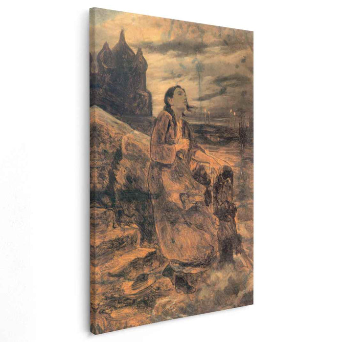 The girl, thrown into the water by Vasily Perov