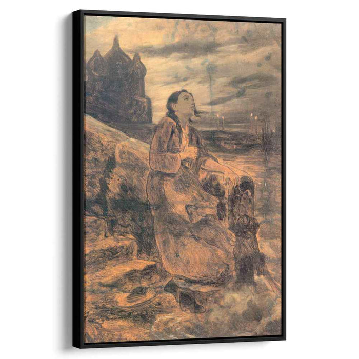 The girl, thrown into the water by Vasily Perov