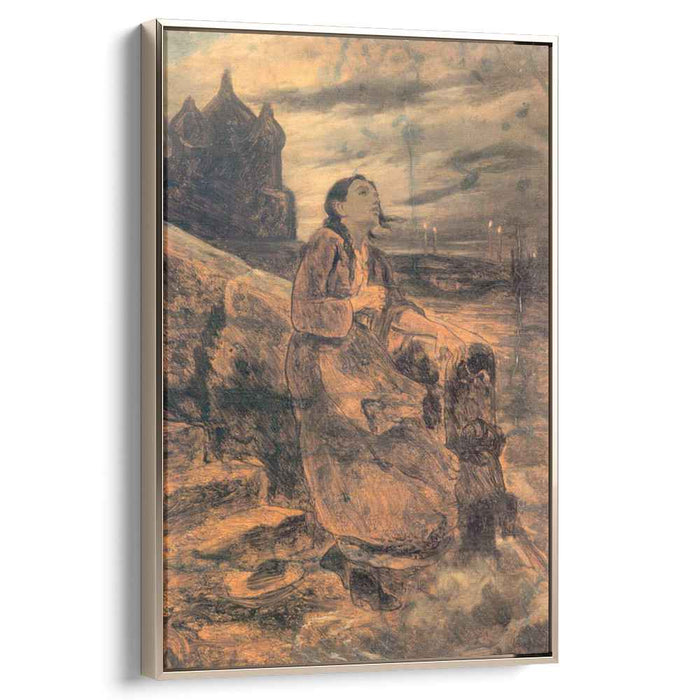 The girl, thrown into the water by Vasily Perov