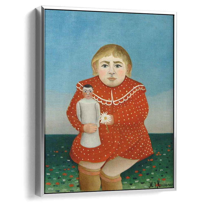 The girl with a doll (1905) by Henri Rousseau