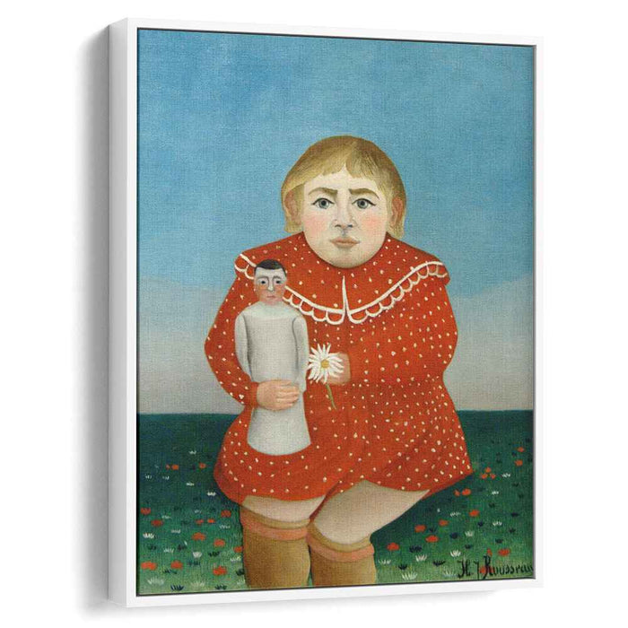 The girl with a doll (1905) by Henri Rousseau