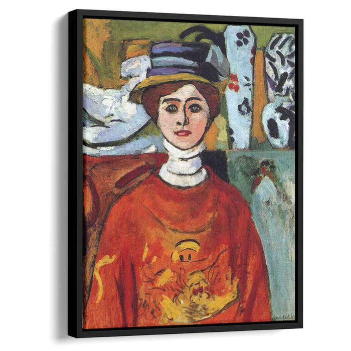 The girl with green eyes (1908) by Henri Matisse