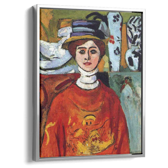 The girl with green eyes (1908) by Henri Matisse