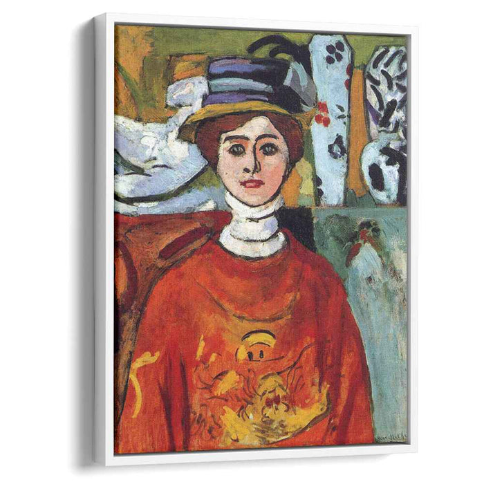 The girl with green eyes (1908) by Henri Matisse