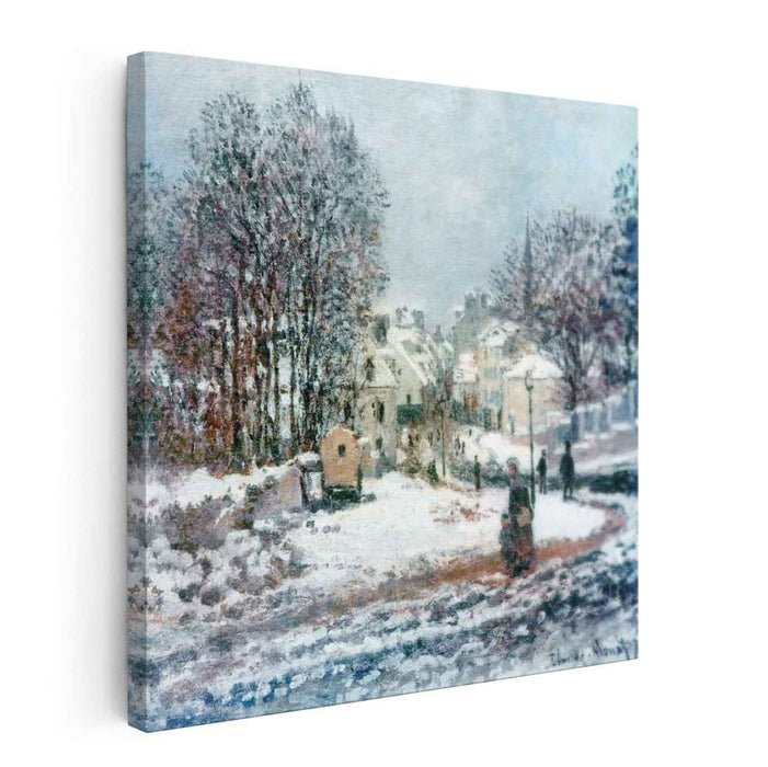 The Grand Street Entering to Argenteuil, Winter (1885) by Claude Monet