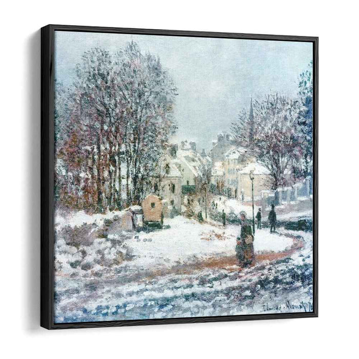 The Grand Street Entering to Argenteuil, Winter (1885) by Claude Monet