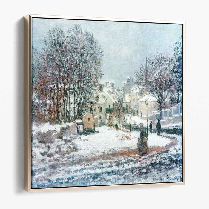 The Grand Street Entering to Argenteuil, Winter (1885) by Claude Monet