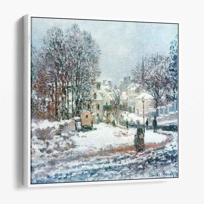 The Grand Street Entering to Argenteuil, Winter (1885) by Claude Monet