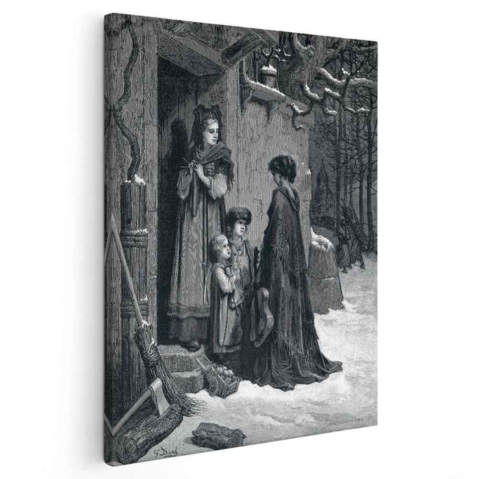 The grasshopper and the ant by Gustave Dore