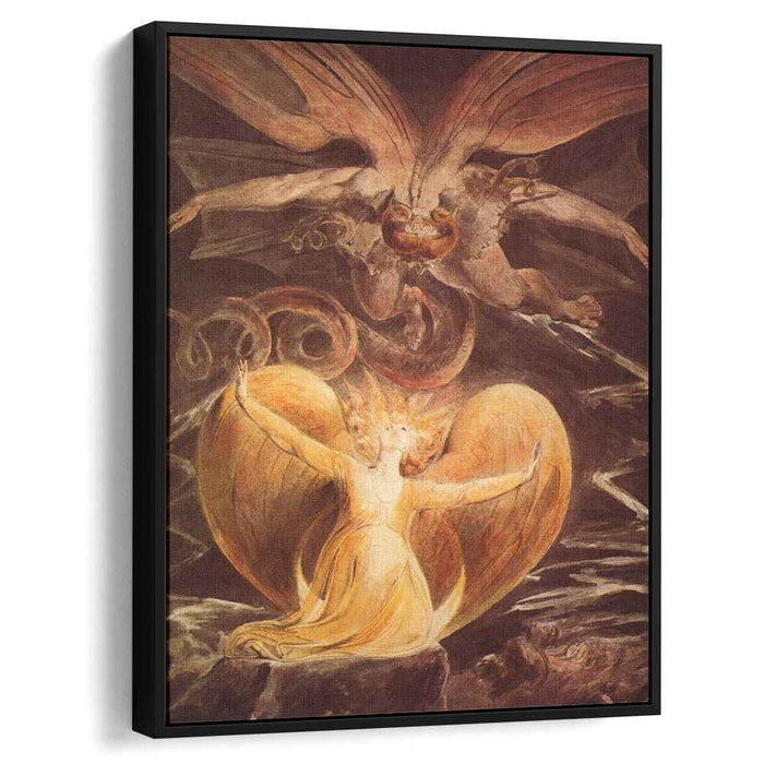 The Great Red Dragon and the Woman clothed with the sun (1810) by William Blake