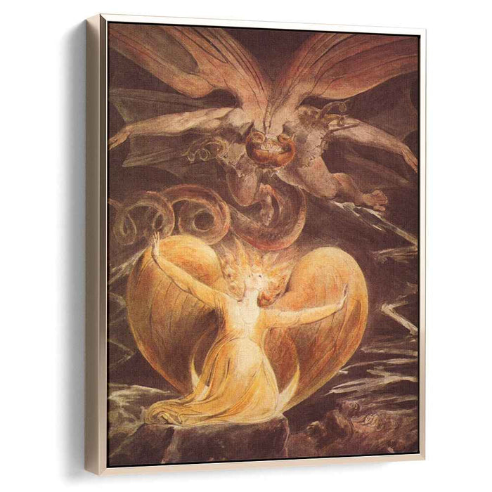 The Great Red Dragon and the Woman clothed with the sun (1810) by William Blake