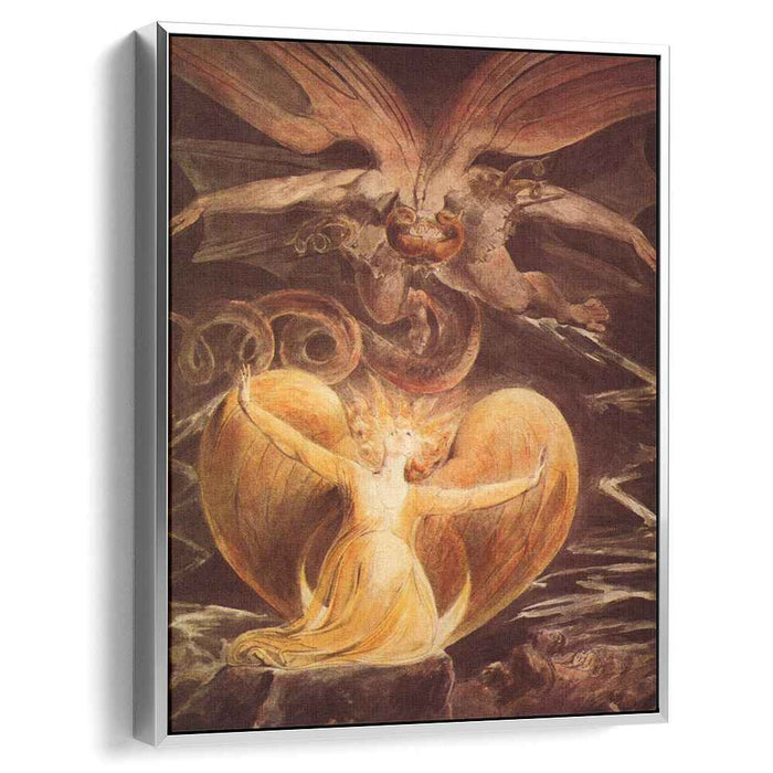 The Great Red Dragon and the Woman clothed with the sun (1810) by William Blake