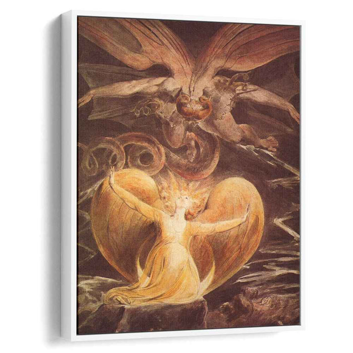 The Great Red Dragon and the Woman clothed with the sun (1810) by William Blake