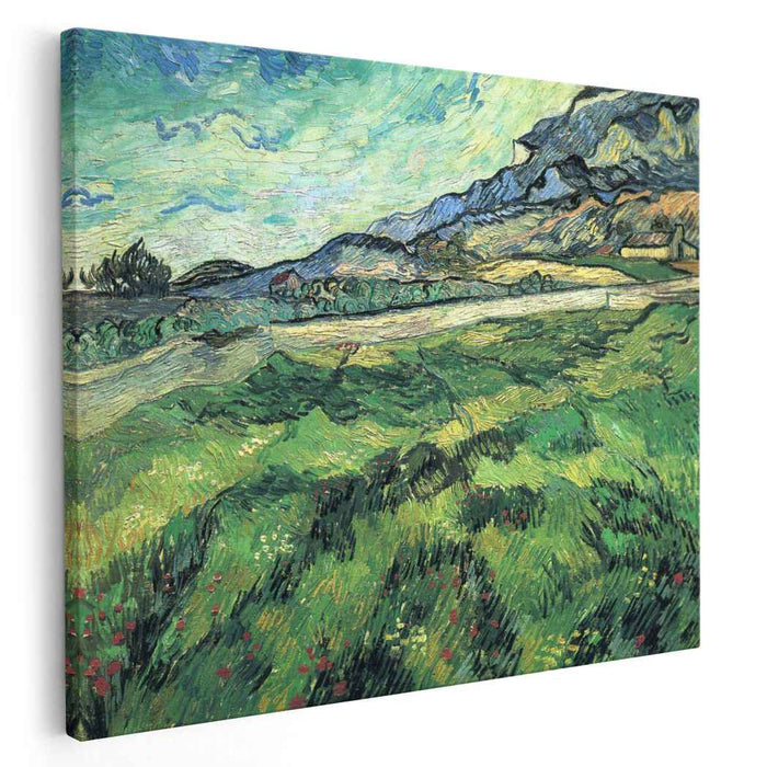 The Green Wheatfield behind the Asylum (1889) by Vincent van Gogh