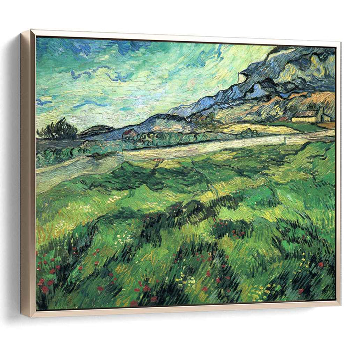 The Green Wheatfield behind the Asylum (1889) by Vincent van Gogh