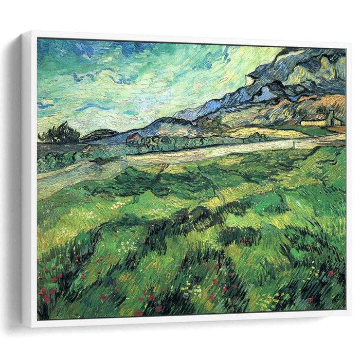 The Green Wheatfield behind the Asylum (1889) by Vincent van Gogh