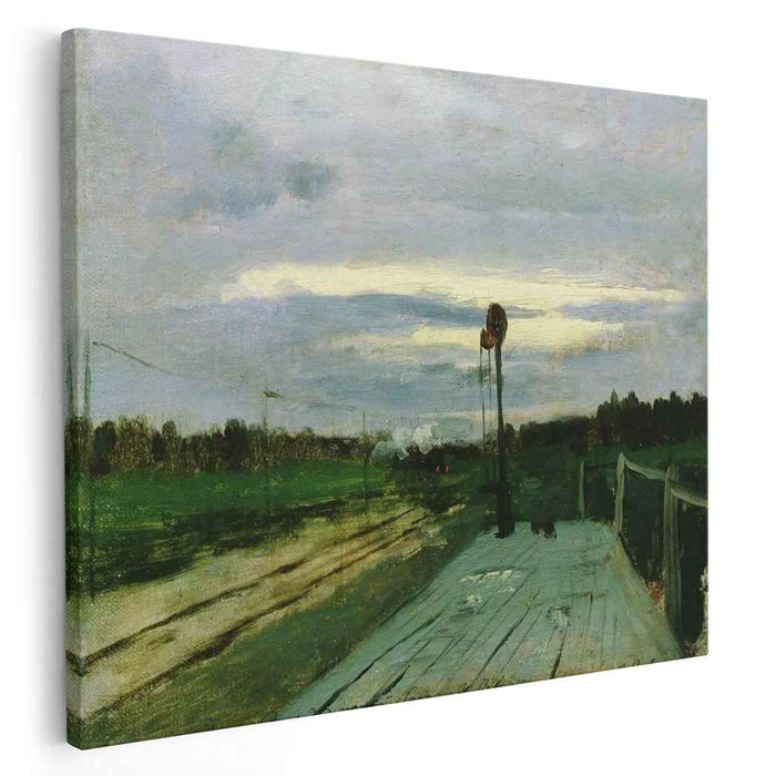 The halt (1885) by Isaac Levitan
