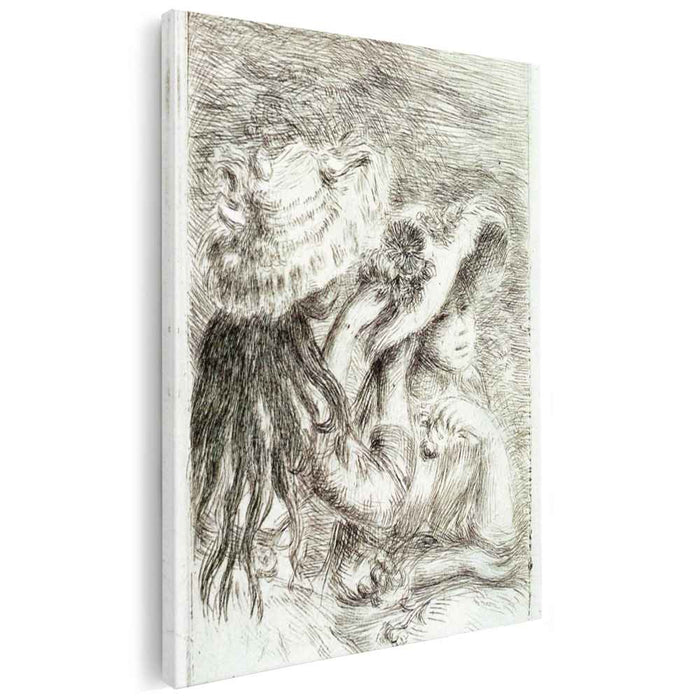 The Hat Pinned (1894) by Pierre-Auguste Renoir