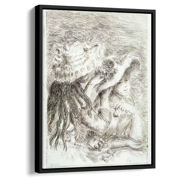 The Hat Pinned (1894) by Pierre-Auguste Renoir