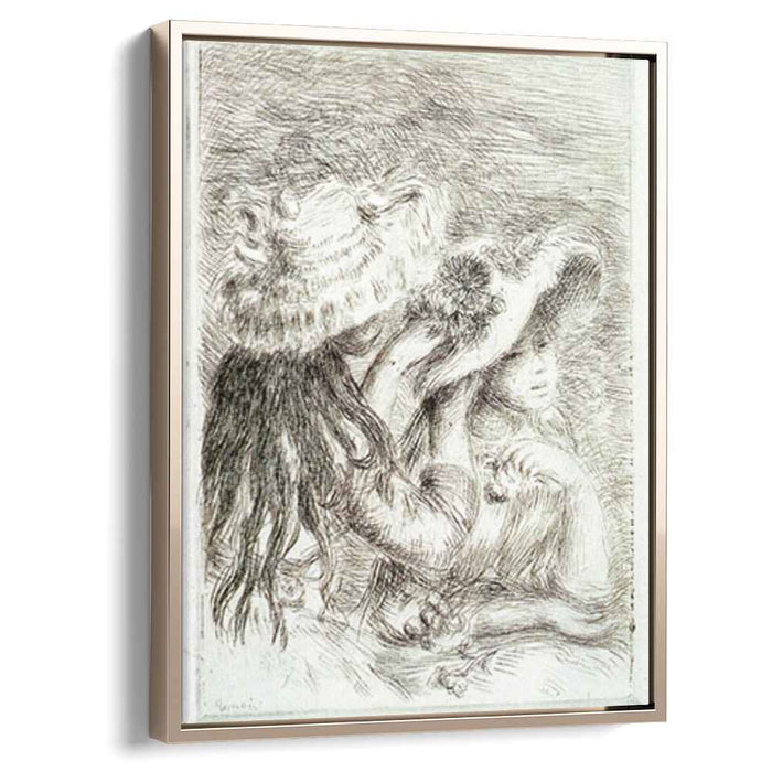 The Hat Pinned (1894) by Pierre-Auguste Renoir