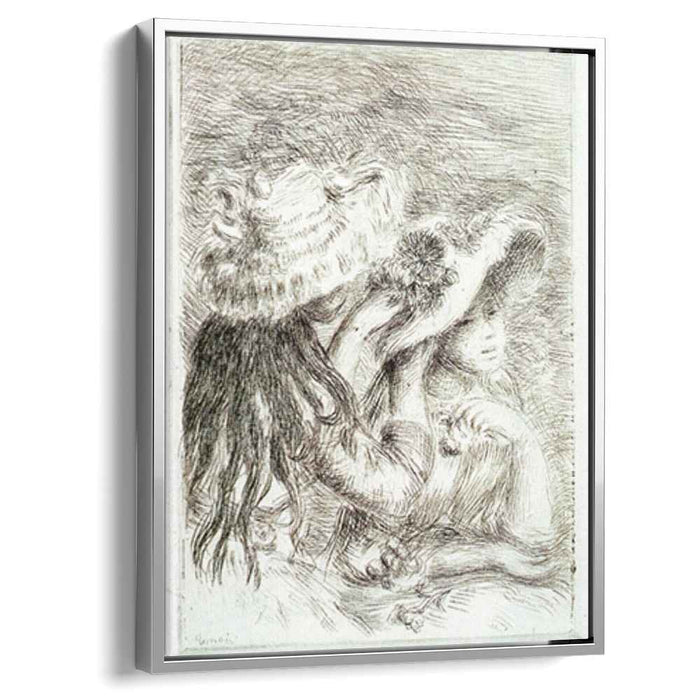 The Hat Pinned (1894) by Pierre-Auguste Renoir