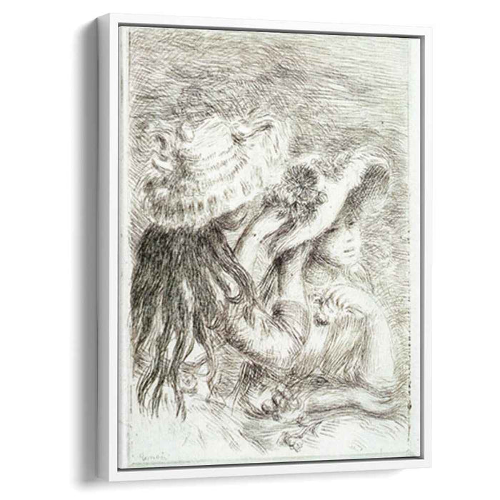 The Hat Pinned (1894) by Pierre-Auguste Renoir