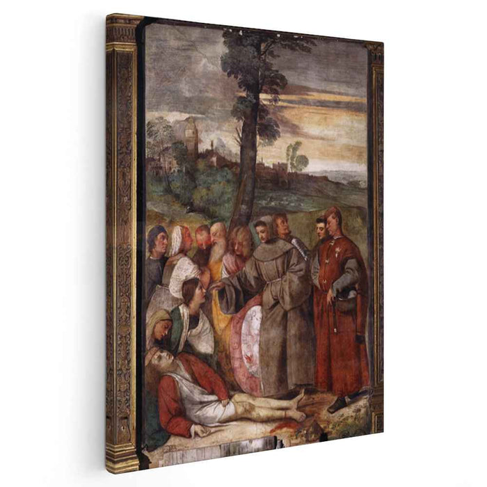 The Healing of the Wrathful Son (1511) by Titian