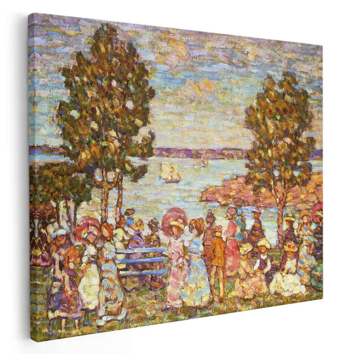 The Holiday (also known as Figures by the Sea or Promenade by the Sea) (1910) by Maurice Prendergast