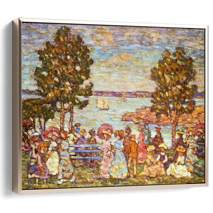 The Holiday (also known as Figures by the Sea or Promenade by the Sea) (1910) by Maurice Prendergast