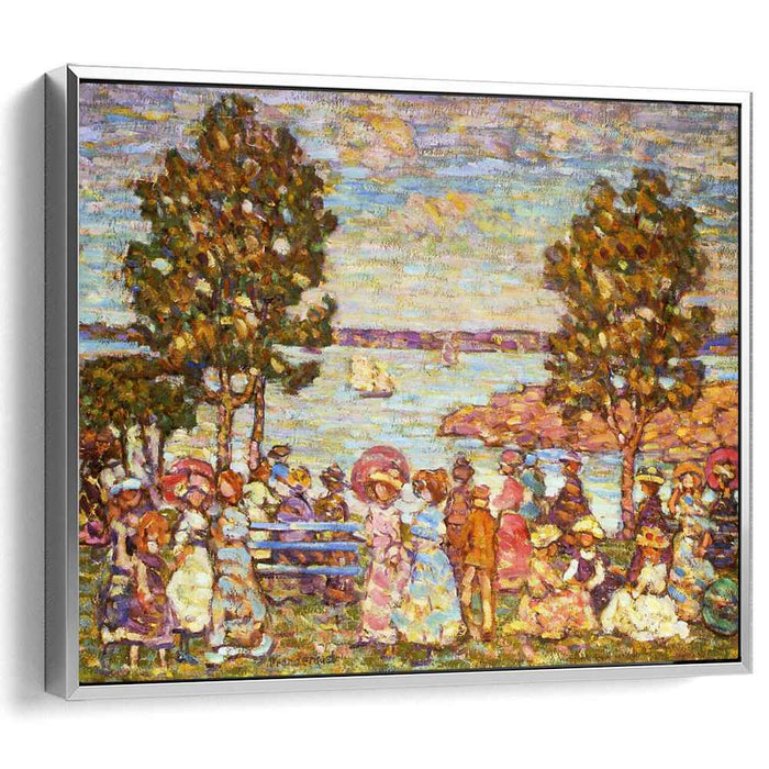 The Holiday (also known as Figures by the Sea or Promenade by the Sea) (1910) by Maurice Prendergast