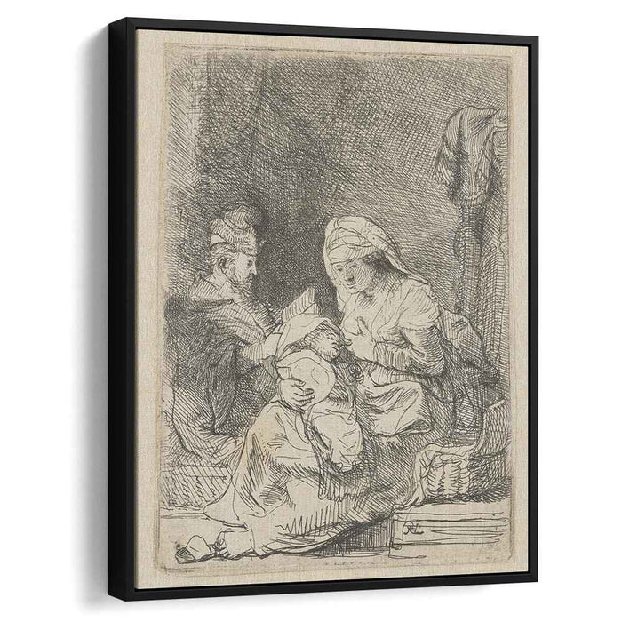 The holy family (1632) by Rembrandt