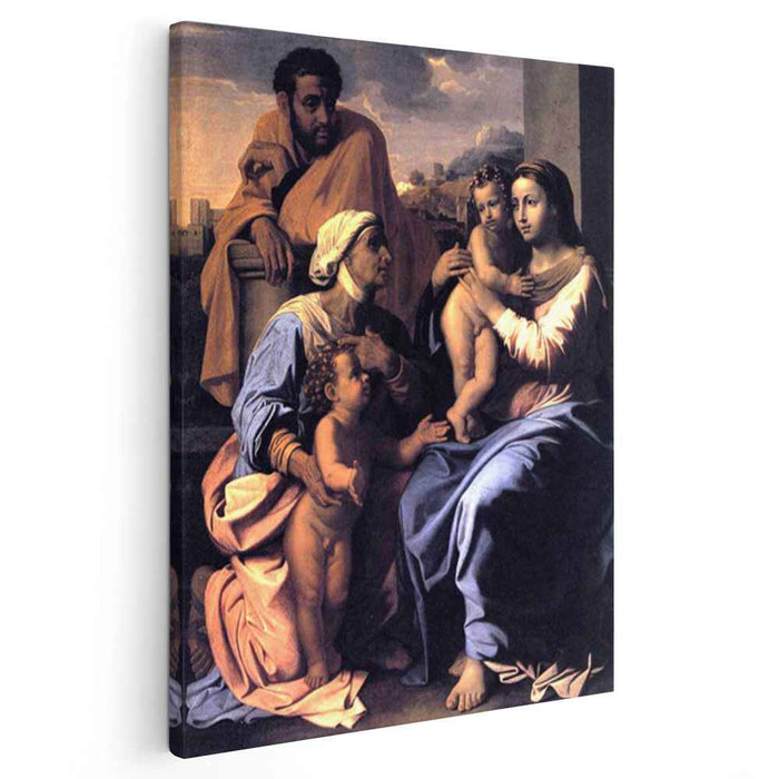 The Holy Family with St. Elizabeth and John the Baptist (1655) by Nicolas Poussin