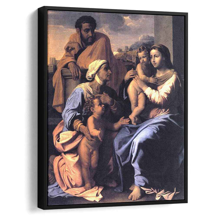 The Holy Family with St. Elizabeth and John the Baptist (1655) by Nicolas Poussin