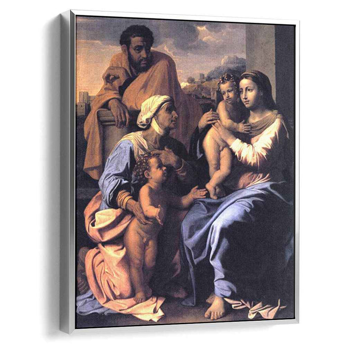 The Holy Family with St. Elizabeth and John the Baptist (1655) by Nicolas Poussin