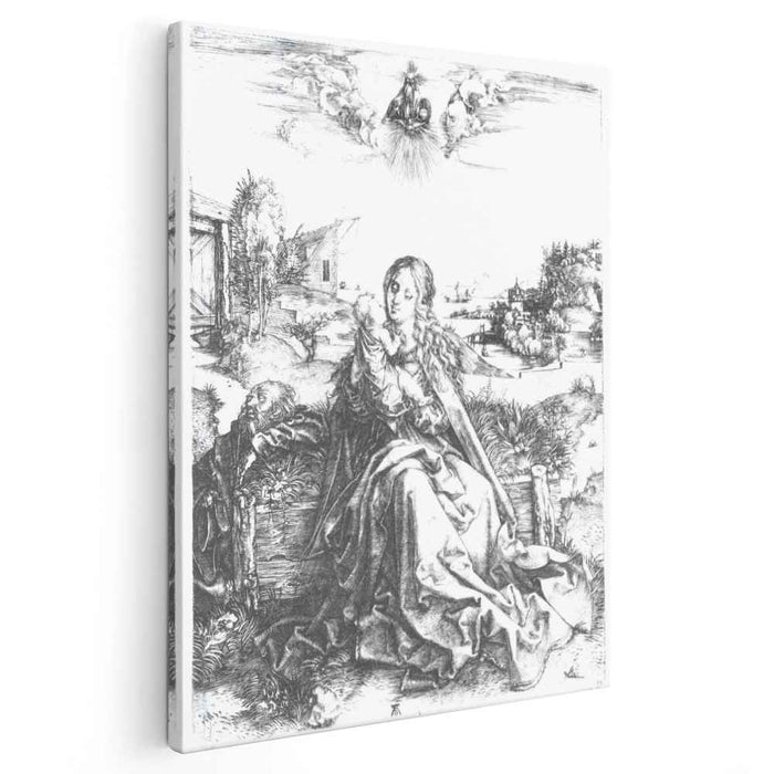 The holy family with the dragon fly (1495) by Albrecht Durer