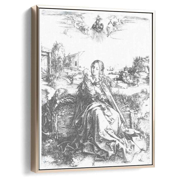 The holy family with the dragon fly (1495) by Albrecht Durer