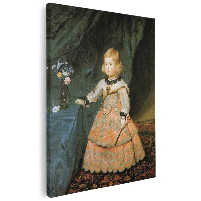 The Infanta Margarita Teresa of Spain in a Red Dress (1653) by Diego Velazquez